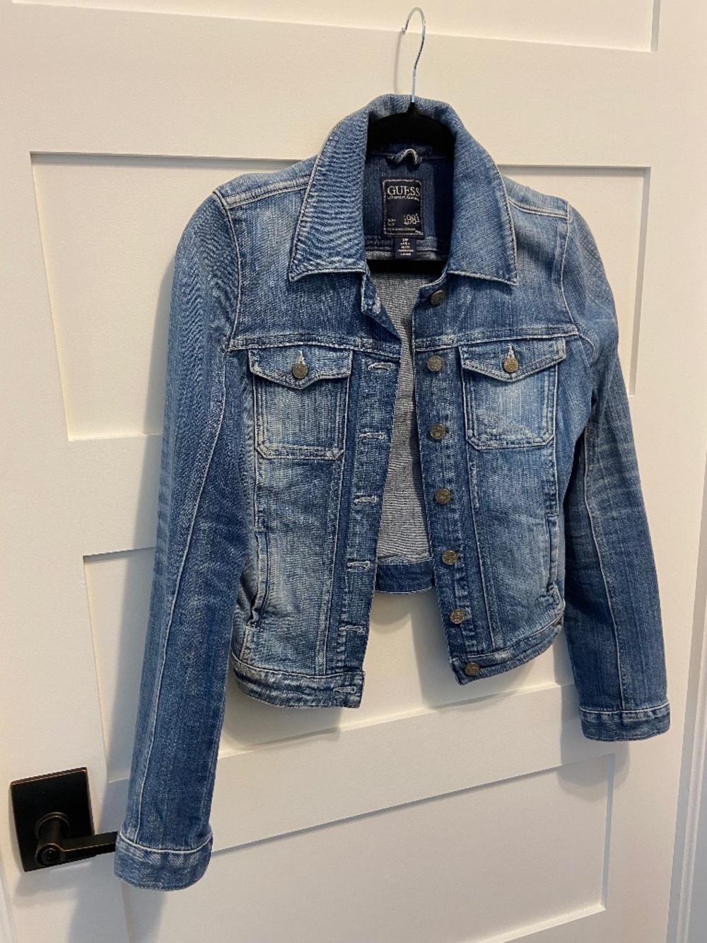 Guess - Classic cropped denim women jacket